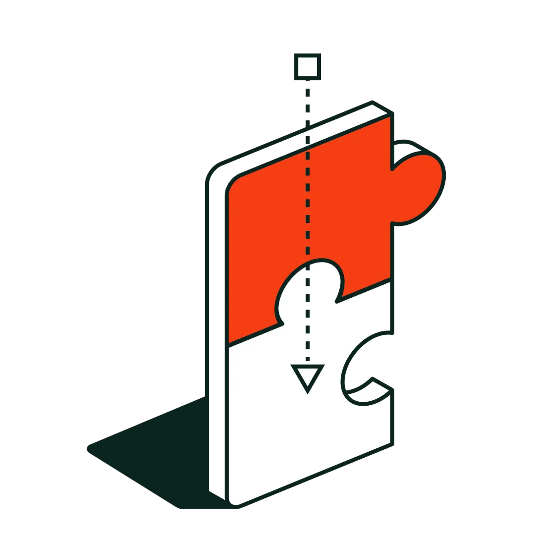 illustration of puzzle pieces fitting together